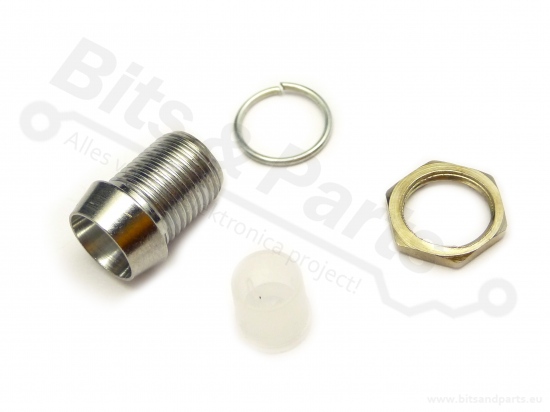 LED fitting/armatuur 5mm metaal chrome